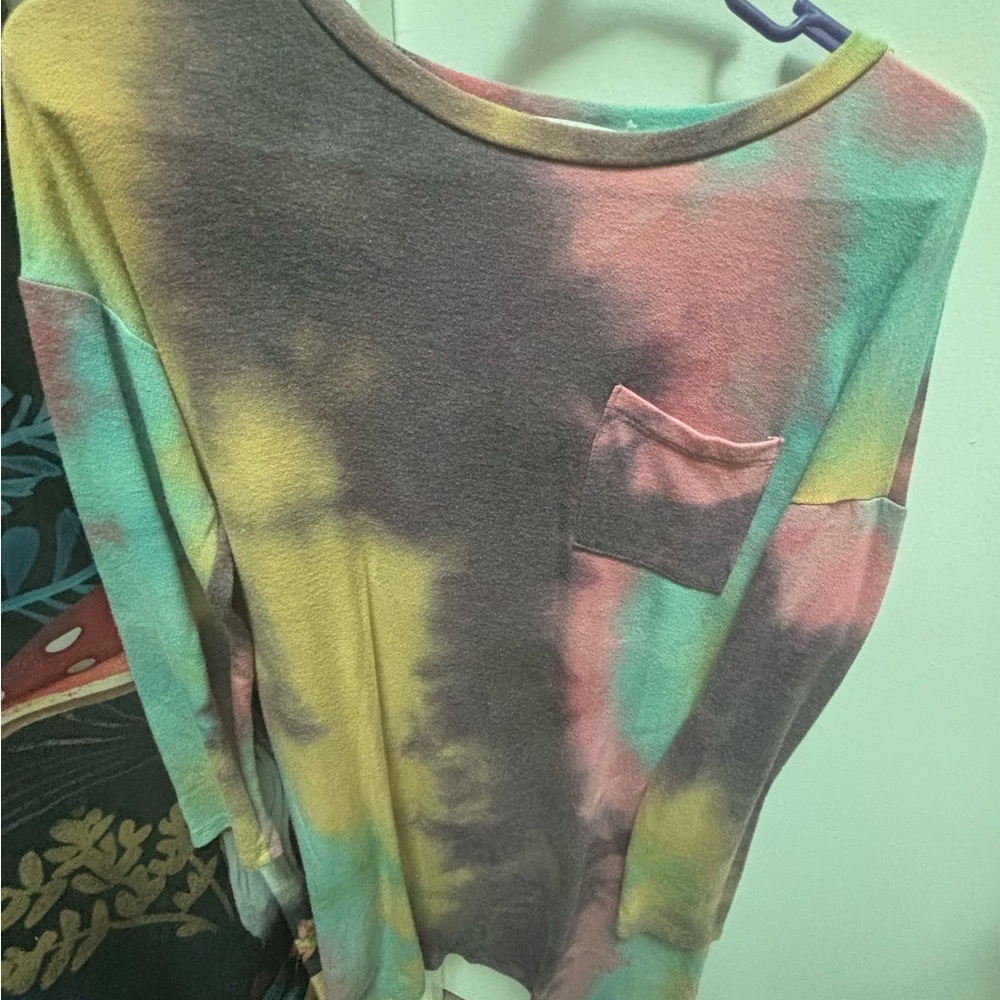 Multicolor Tie-Dye Women's Midi Dress
